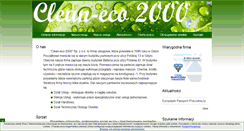 Desktop Screenshot of cleaneco2000.pl