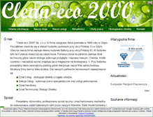 Tablet Screenshot of cleaneco2000.pl